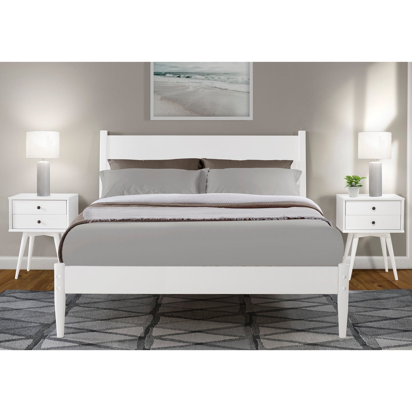 Mid-Century Paneelbett