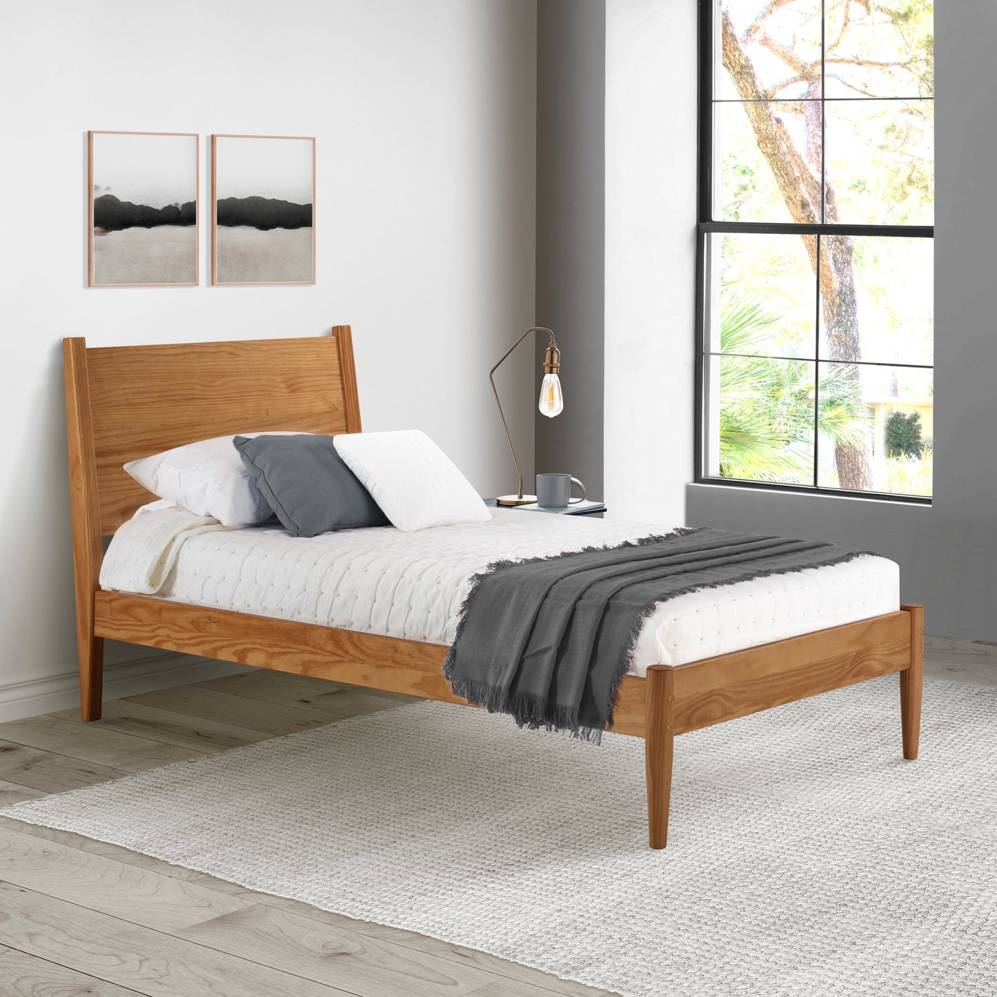 Mid-Century Paneelbett