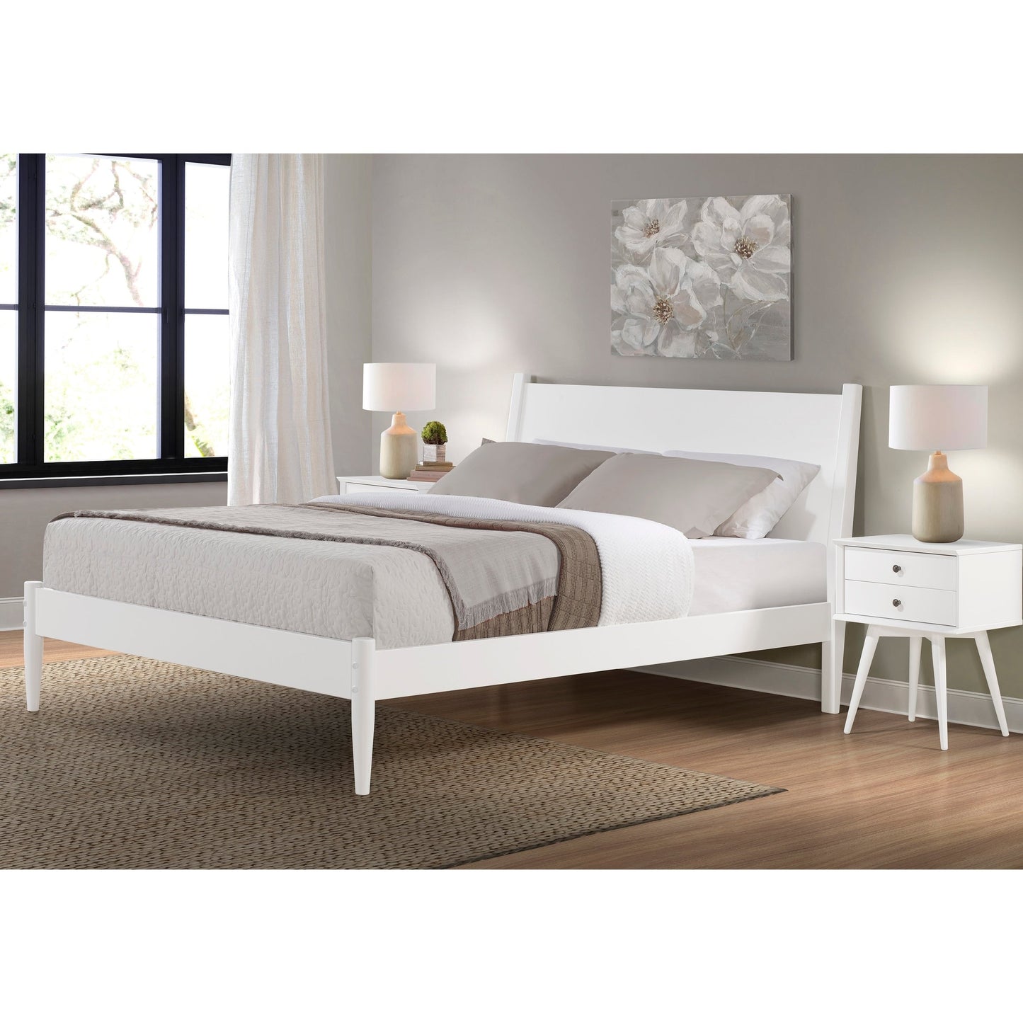 Mid-Century Paneelbett