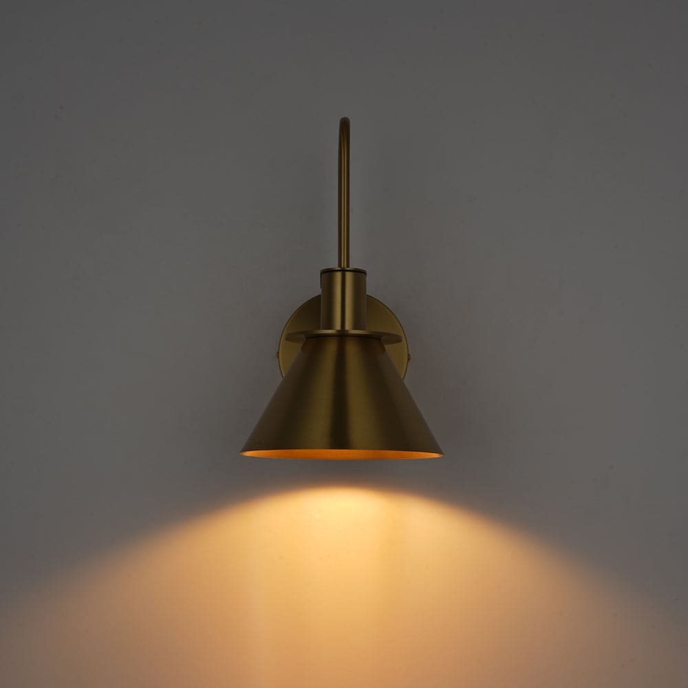 Mid-Century Modern 1-flammige Kegel-Wandleuchte - 7 Zoll Schlafzimmerleuchte