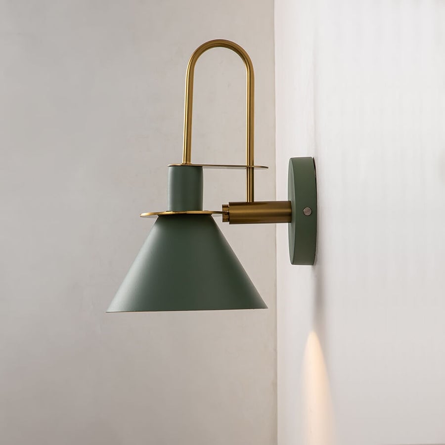 Mid-Century Modern 1-flammige Kegel-Wandleuchte - 7 Zoll Schlafzimmerleuchte