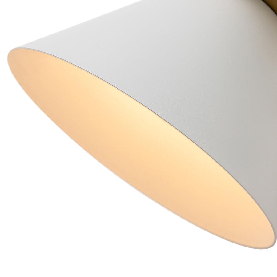 Mid-Century Modern 1-flammige Kegel-Wandleuchte - 7 Zoll Schlafzimmerleuchte