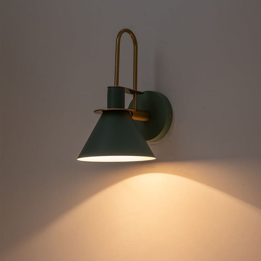 Mid-Century Modern 1-flammige Kegel-Wandleuchte - 7 Zoll Schlafzimmerleuchte
