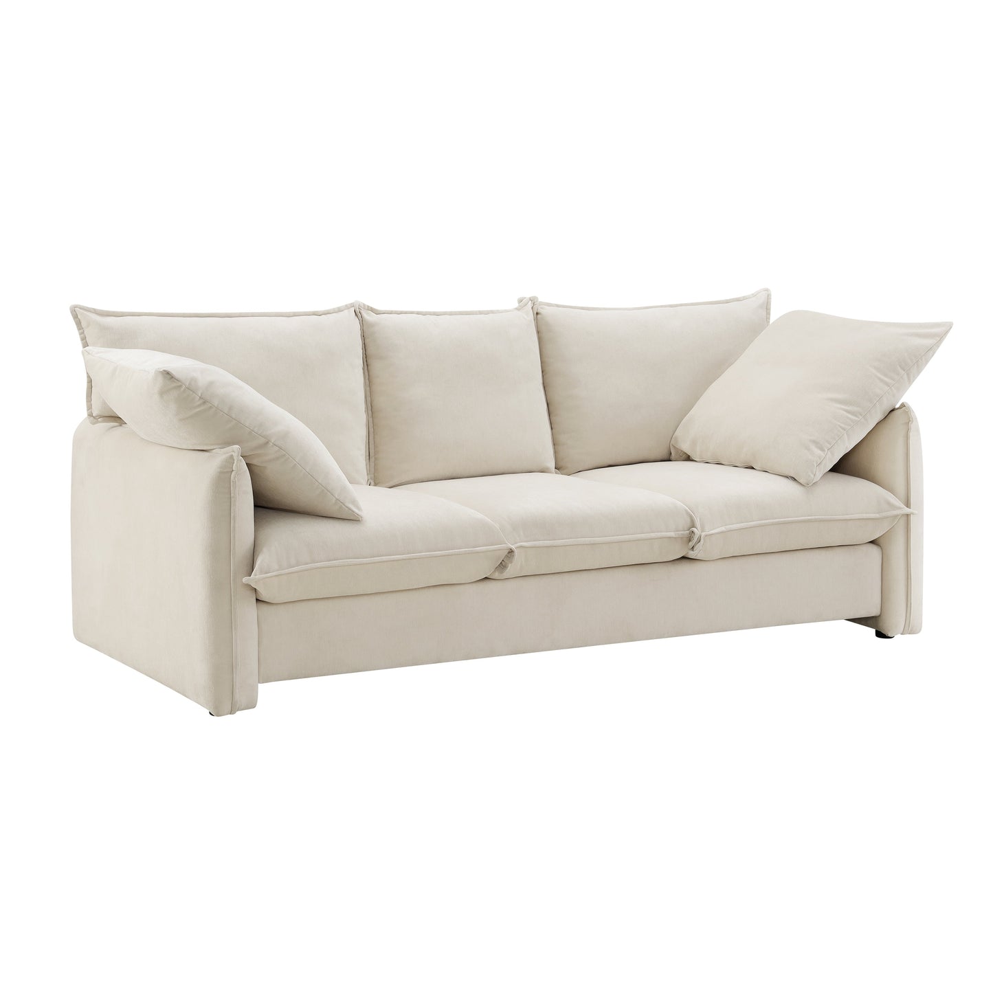 Mid-century Sofa 3 Seater Cozy Couch for Living room Apartment Lounge Bedroom