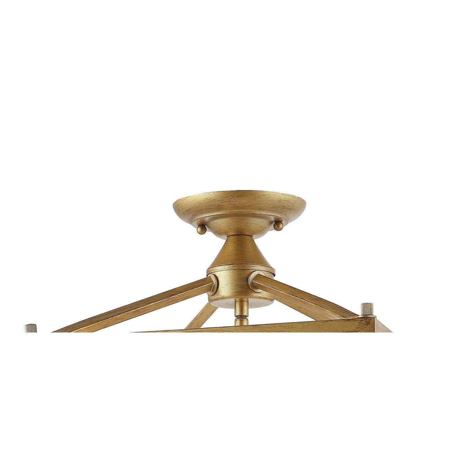 Milton Mini-Laterne, 4-flammig, Eisen, modernes Bauernhaus, LED-Deckenleuchte, von JONATHAN Y