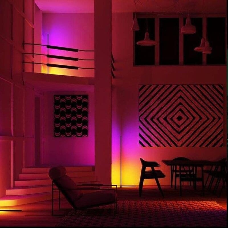 Minimalism RGB Eck-Stehleuchte - 2er-Set