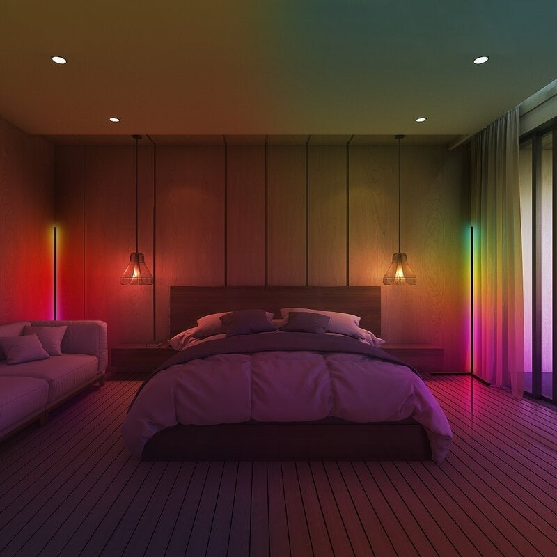 Minimalism RGB Eck-Stehleuchte - 2er-Set