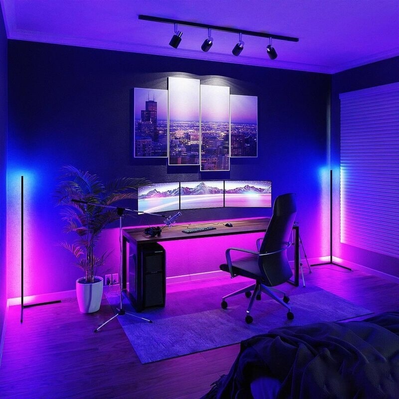 Minimalism RGB Eck-Stehleuchte - 2er-Set