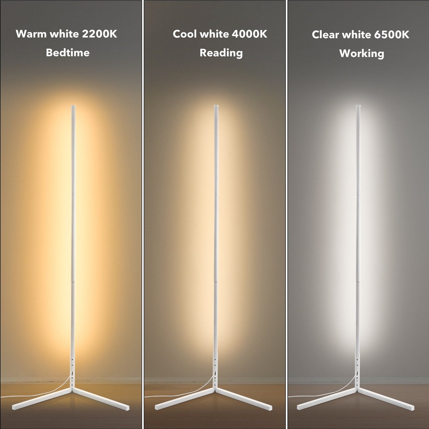 Minimalism RGB Eck-Stehleuchte - 2er-Set
