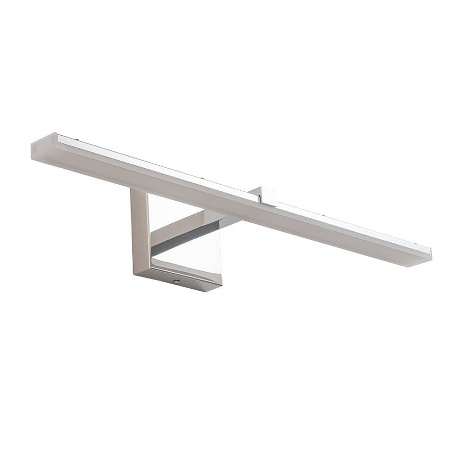 Minimalistische, dimmbare lineare LED-Waschtischleuchte aus Chrom