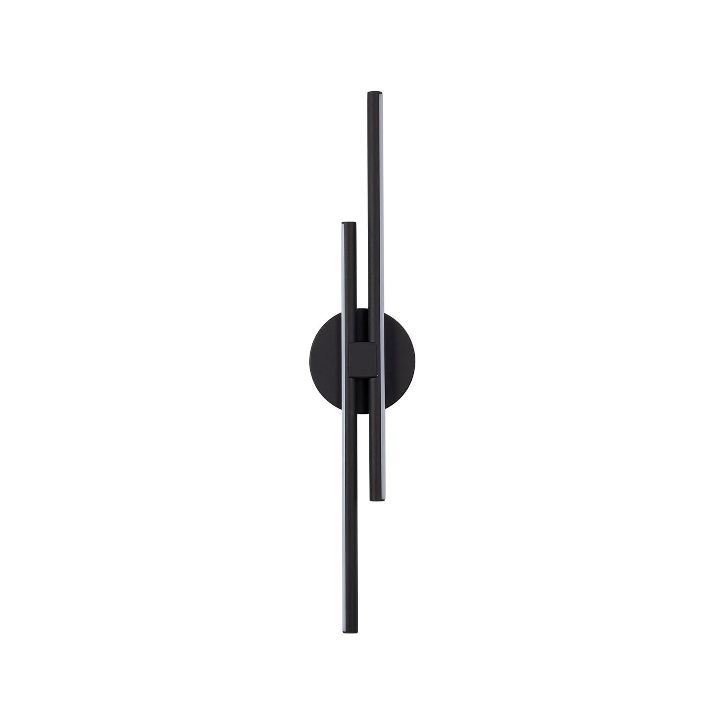 Minimalistische 2-flammige dimmbare LED-Waschtischleuchte, lineare Metall-Wandleuchte