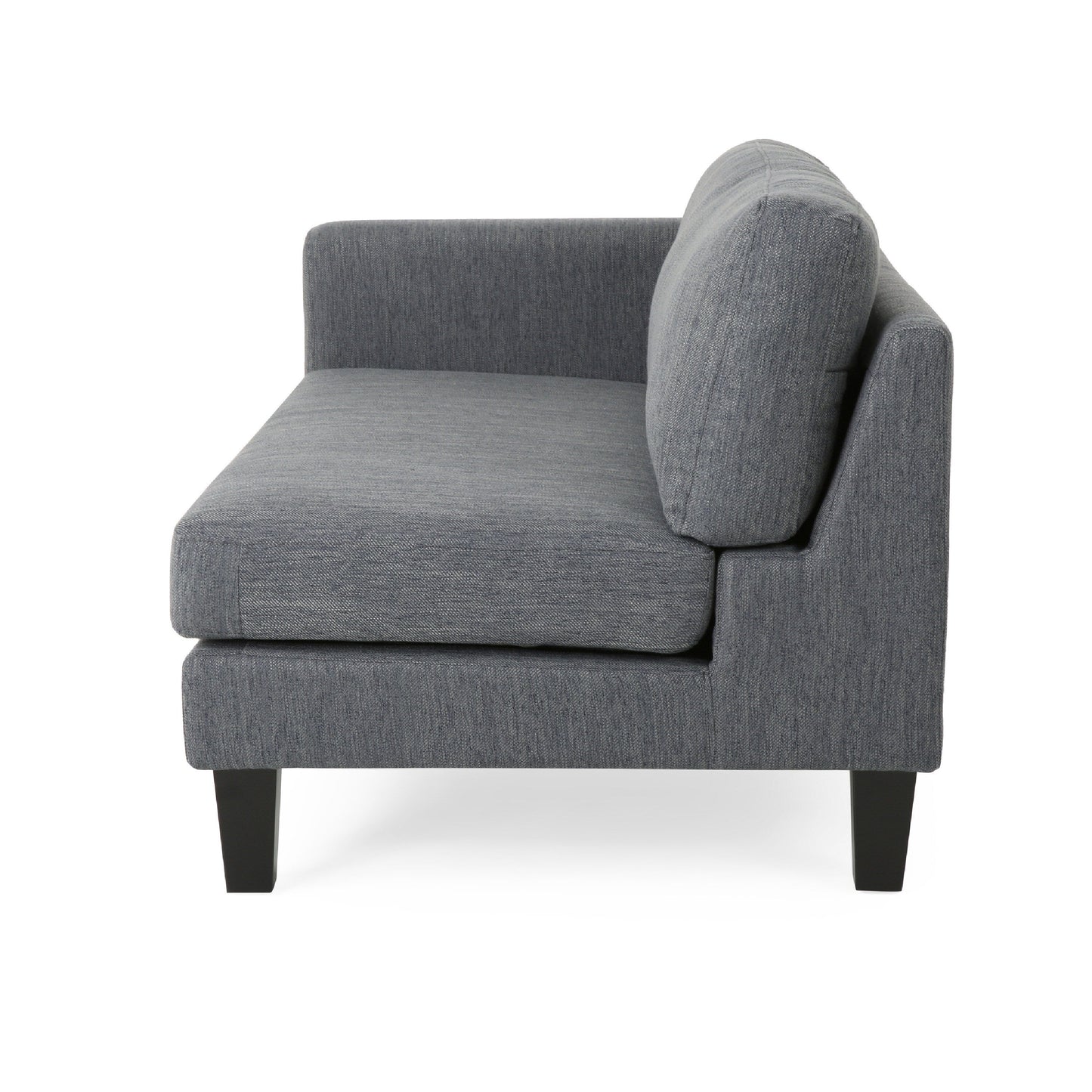 Miry 3 Seater Sofa, 2 Pillows, Birch Wood Legs, Classic Gray Polyester
