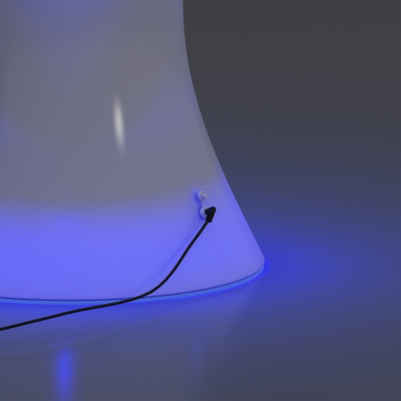 Mixoy LED-Cocktailtisch mit wechselnden Farben, wiederaufladbarer beleuchteter Weintisch, kabelloser Kneipentisch, Möbel für Zuhause, Terrasse, Pool