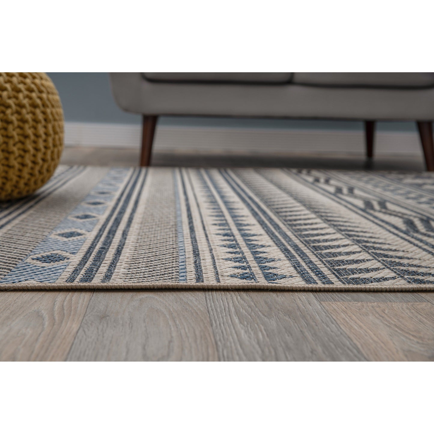 World Rug Gallery Moderner Bohemian Global Teppich für drinnen und draußen