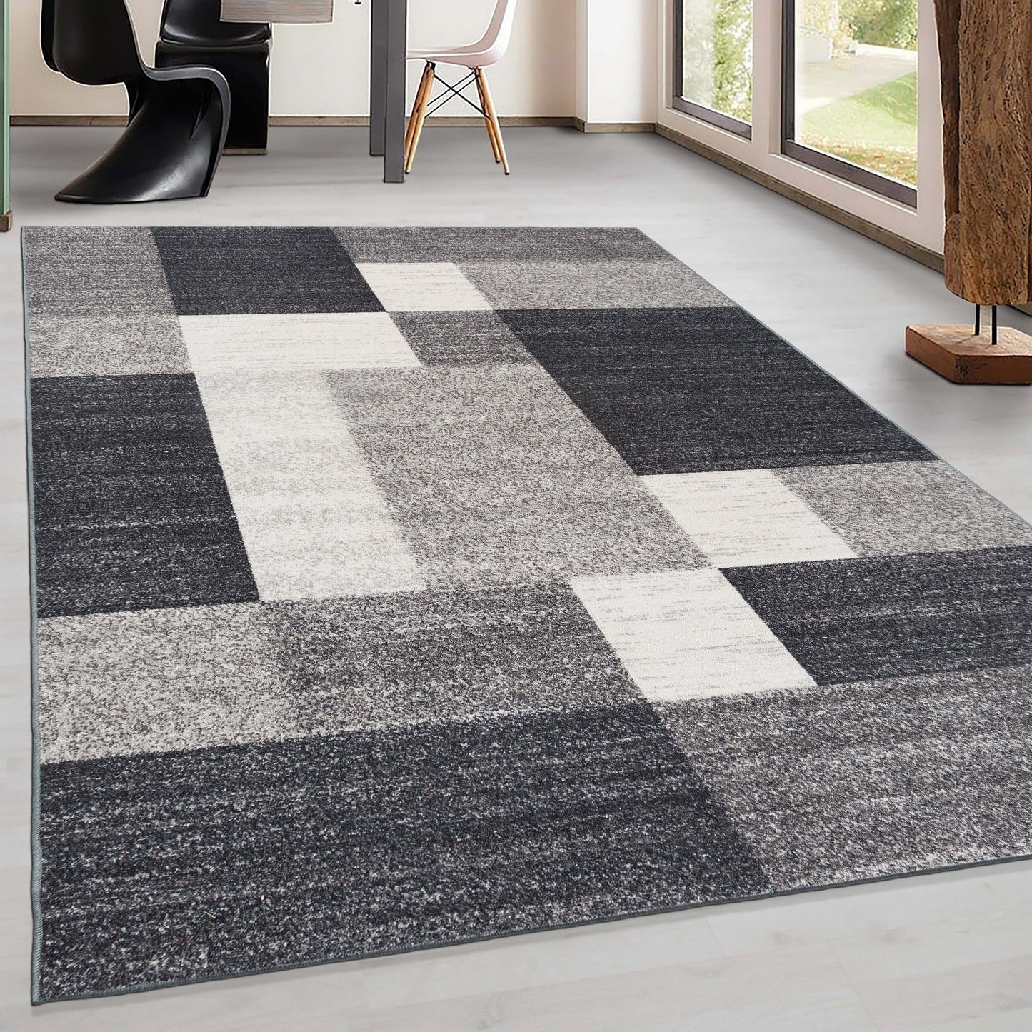 World Rug Gallery Rutschfester Teppich im modernen Boxen-Design