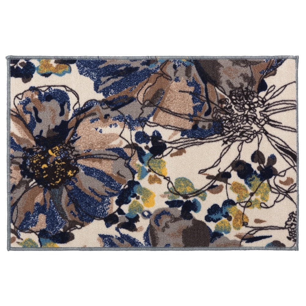 World Rug Gallery Moderner, rutschfester Teppich mit leuchtenden Blumen, mehrfarbig