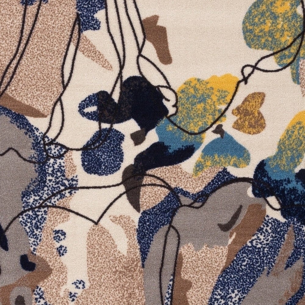World Rug Gallery Moderner, rutschfester Teppich mit leuchtenden Blumen, mehrfarbig