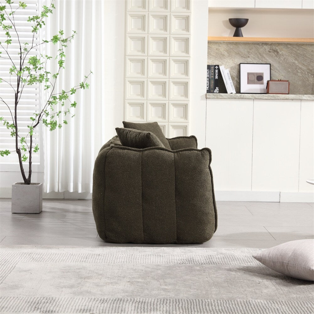 Modern Chenille Recliner Sofa with High Resilience Foam