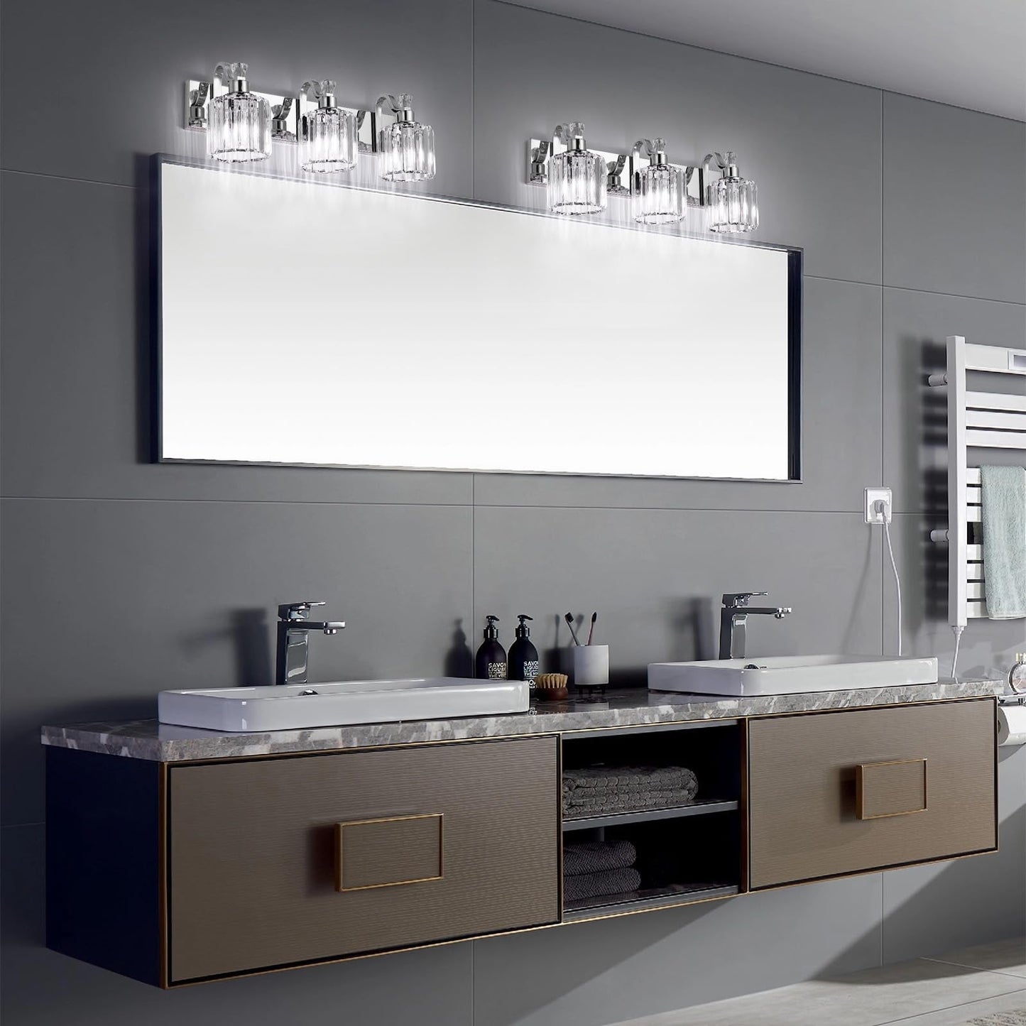 Moderne Kristall Badezimmer Eitelkeit Lichter Dimmbare Wandleuchten