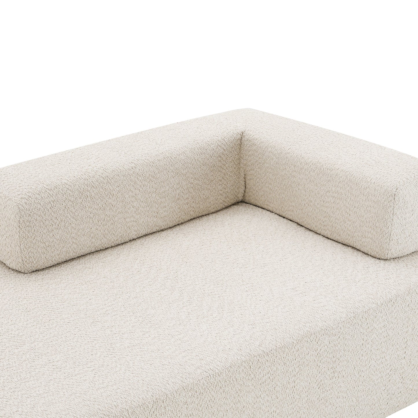 Modern Floor Couch Convertible Compressed Couch, Special-Shaped Frame for Oversized Modular U Shaped Sectional Sofa