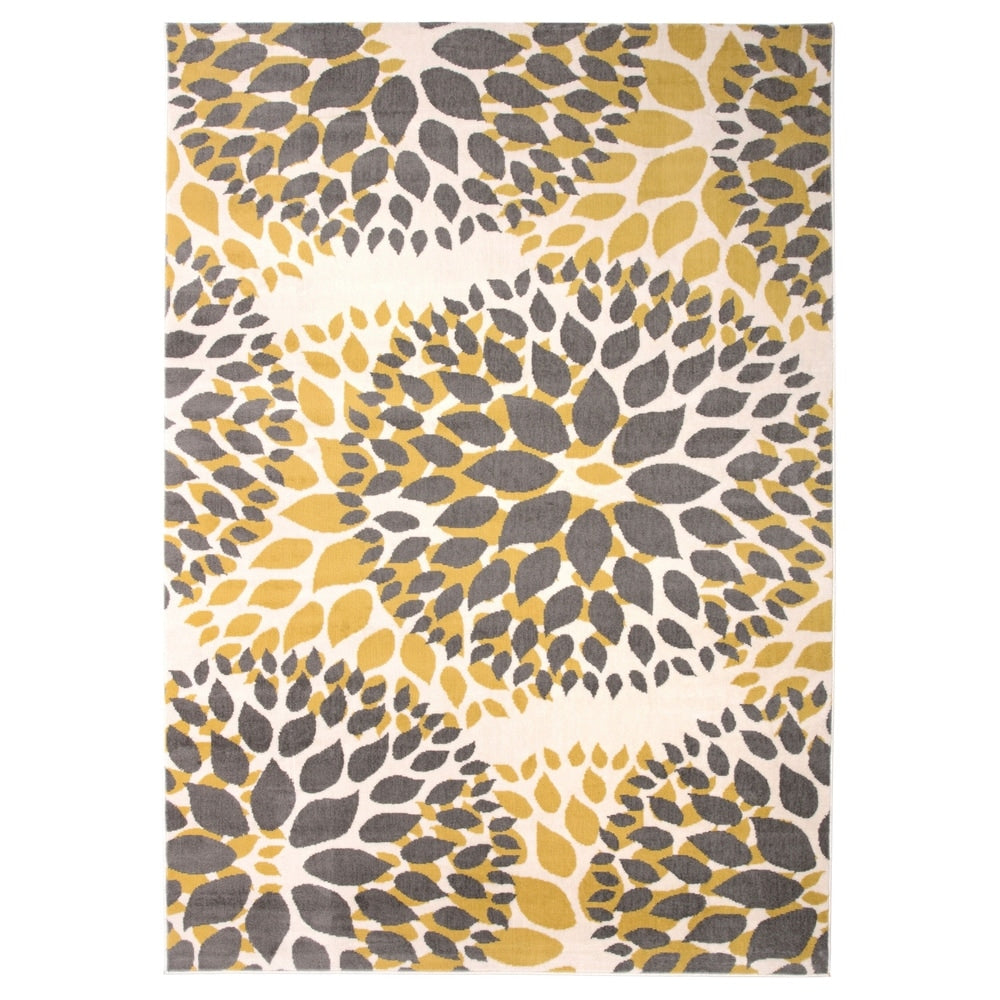 World Rug Gallery Moderner Teppich mit floralen Kreisen