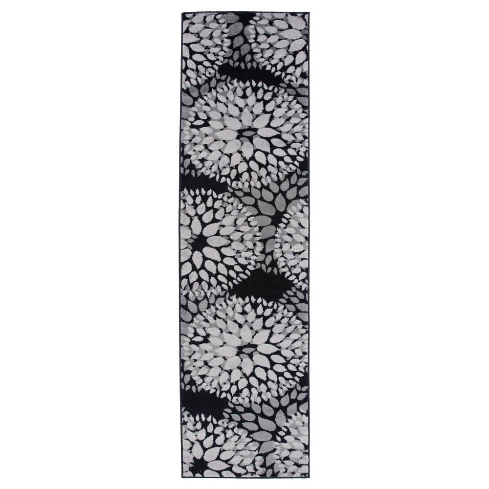 World Rug Gallery Moderner Teppich mit floralen Kreisen