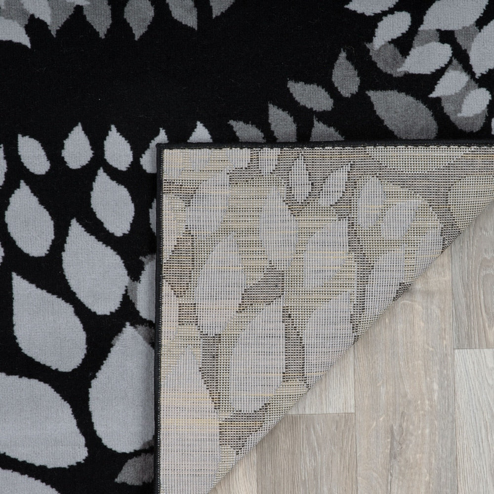 World Rug Gallery Moderner Teppich mit floralen Kreisen