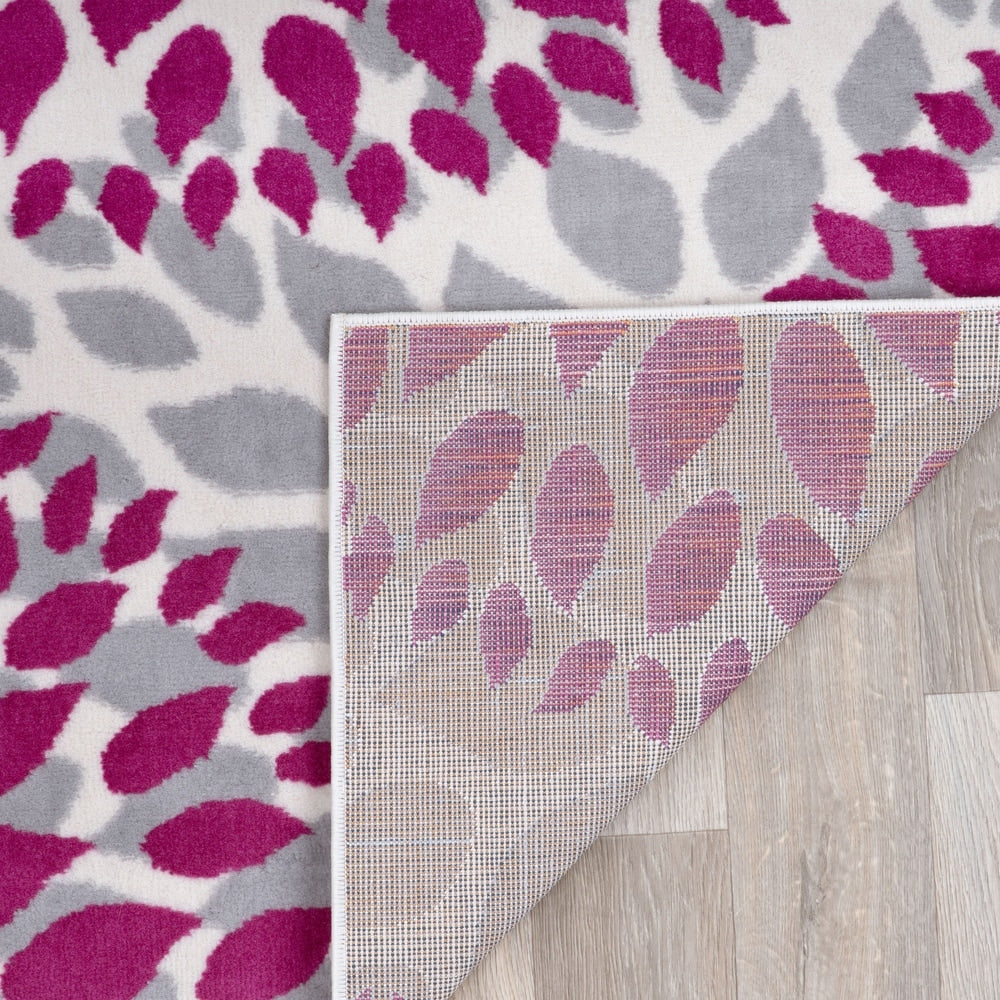 World Rug Gallery Moderner Teppich mit floralen Kreisen