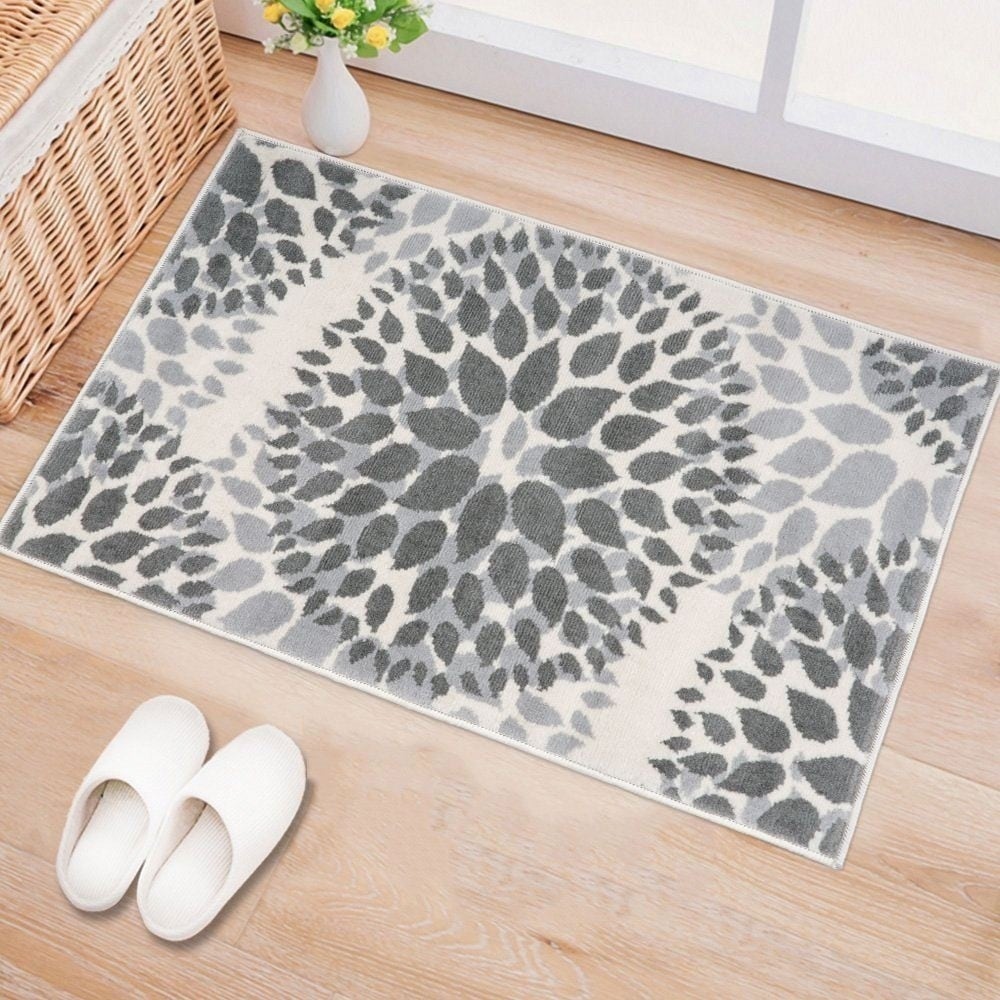 World Rug Gallery Moderner Teppich mit floralen Kreisen