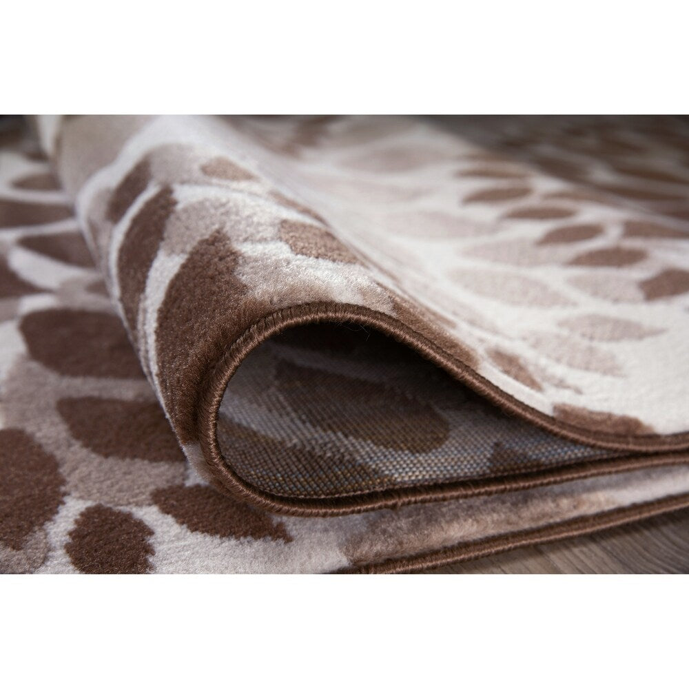 World Rug Gallery Moderner Teppich mit floralen Kreisen