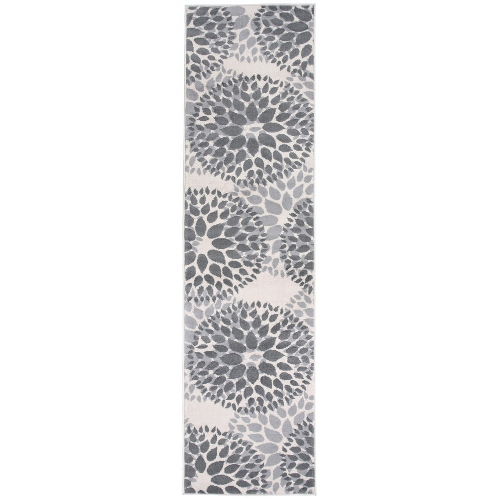 World Rug Gallery Moderner Teppich mit floralen Kreisen