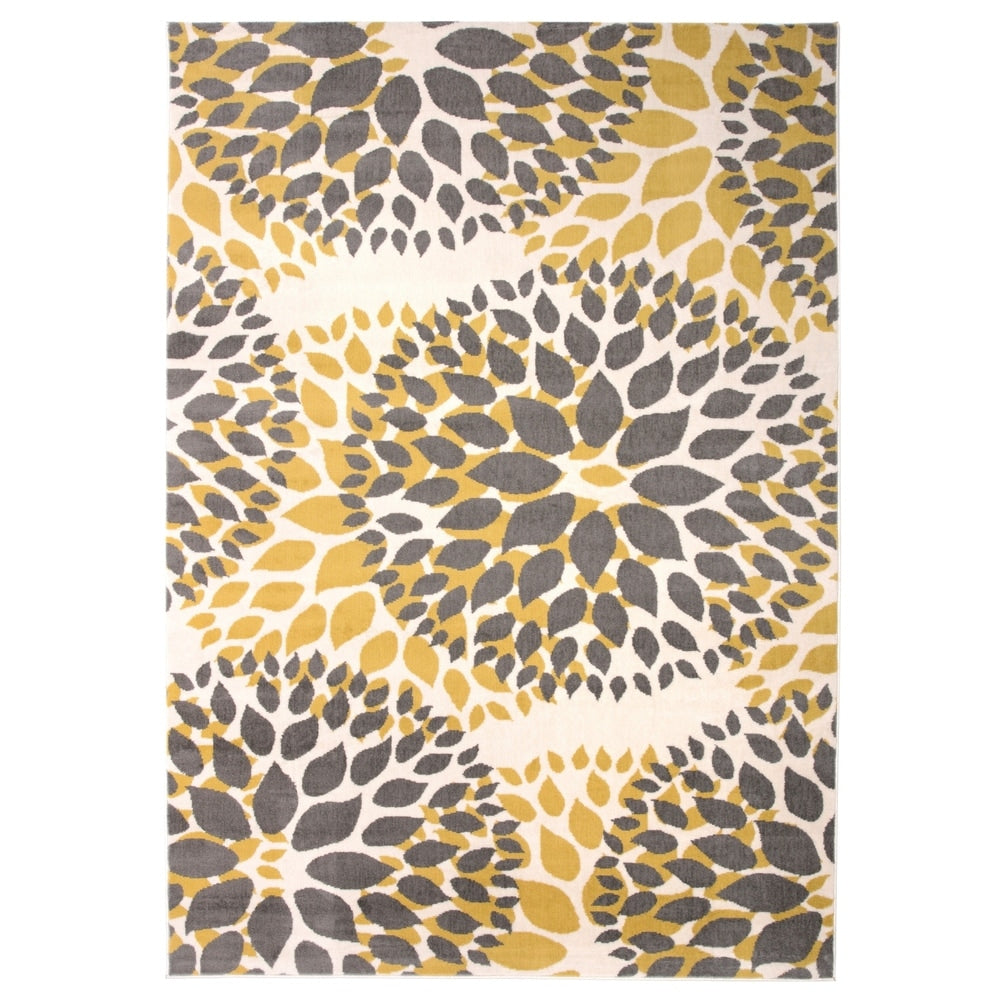 World Rug Gallery Moderner Teppich mit floralen Kreisen