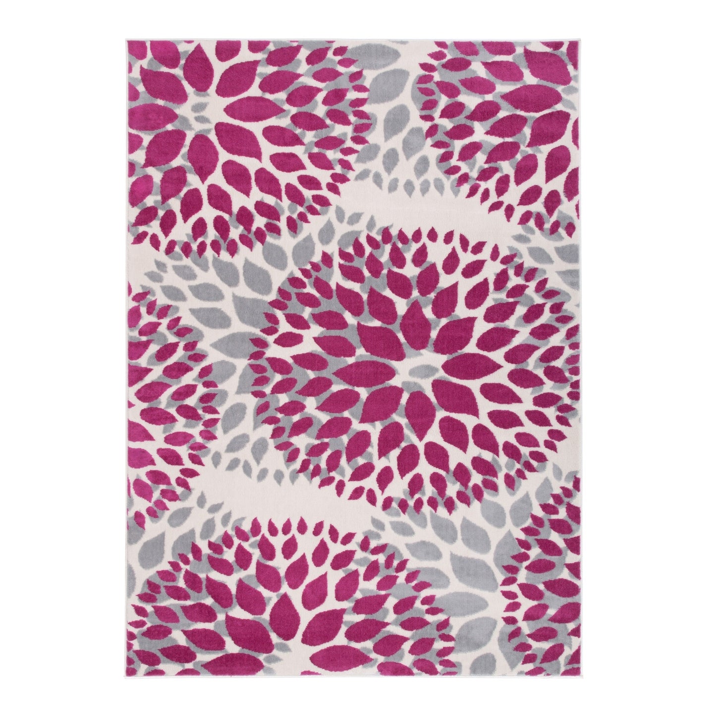 World Rug Gallery Moderner Teppich mit floralen Kreisen