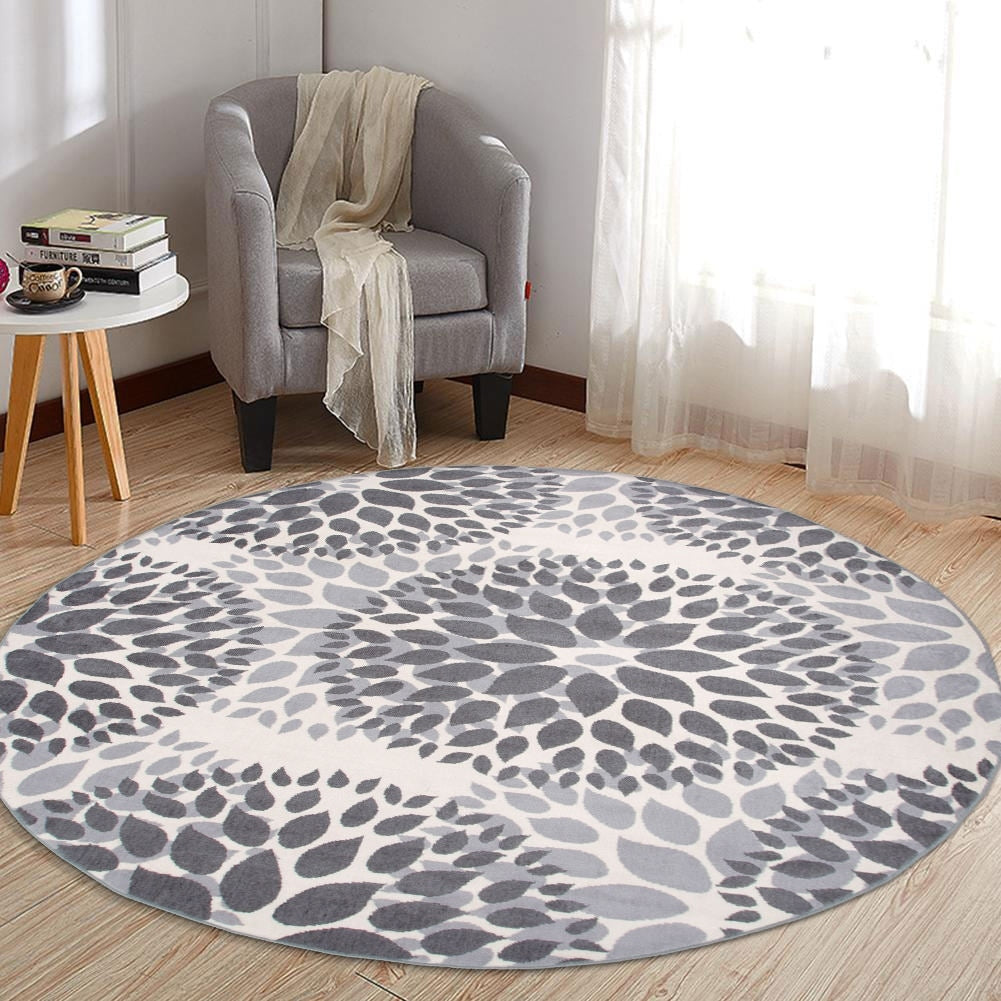 World Rug Gallery Moderner Teppich mit floralen Kreisen
