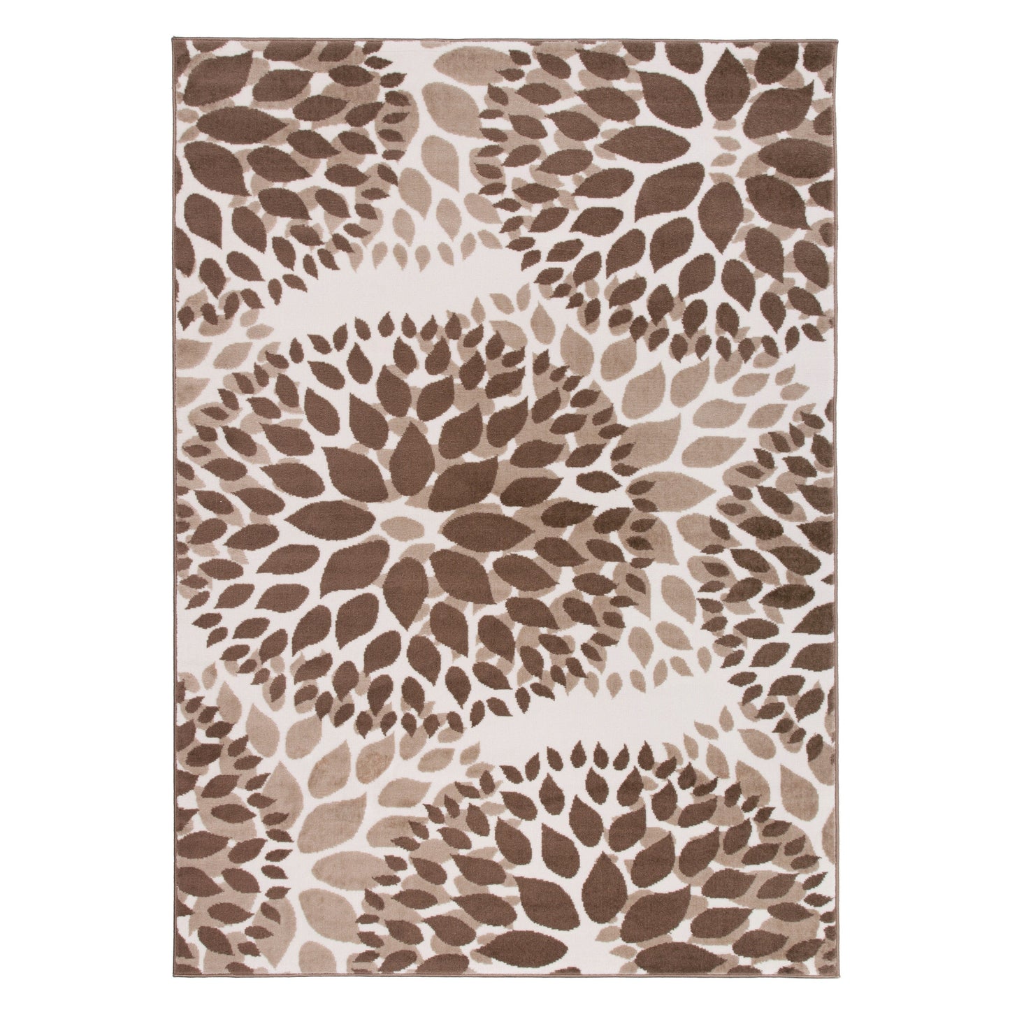 World Rug Gallery Moderner Teppich mit floralen Kreisen