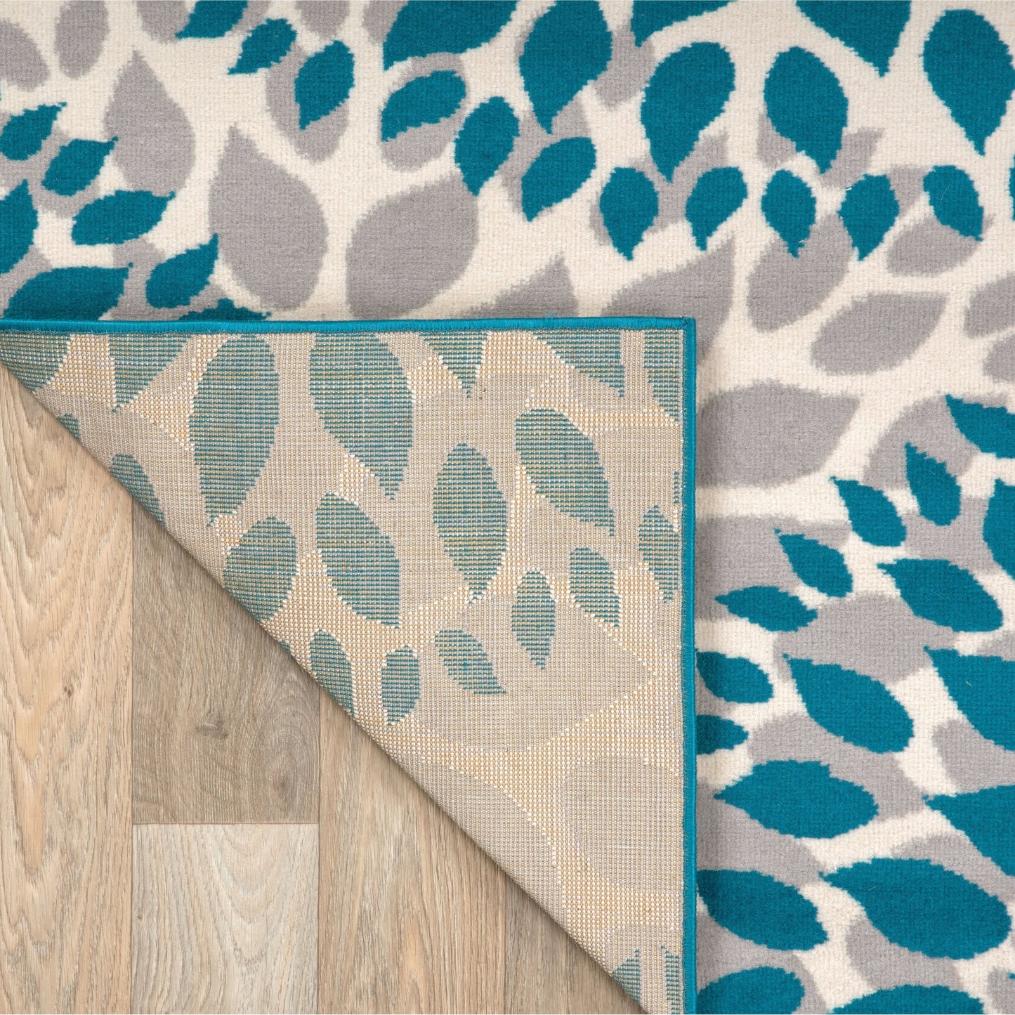World Rug Gallery Moderner Teppich mit floralen Kreisen