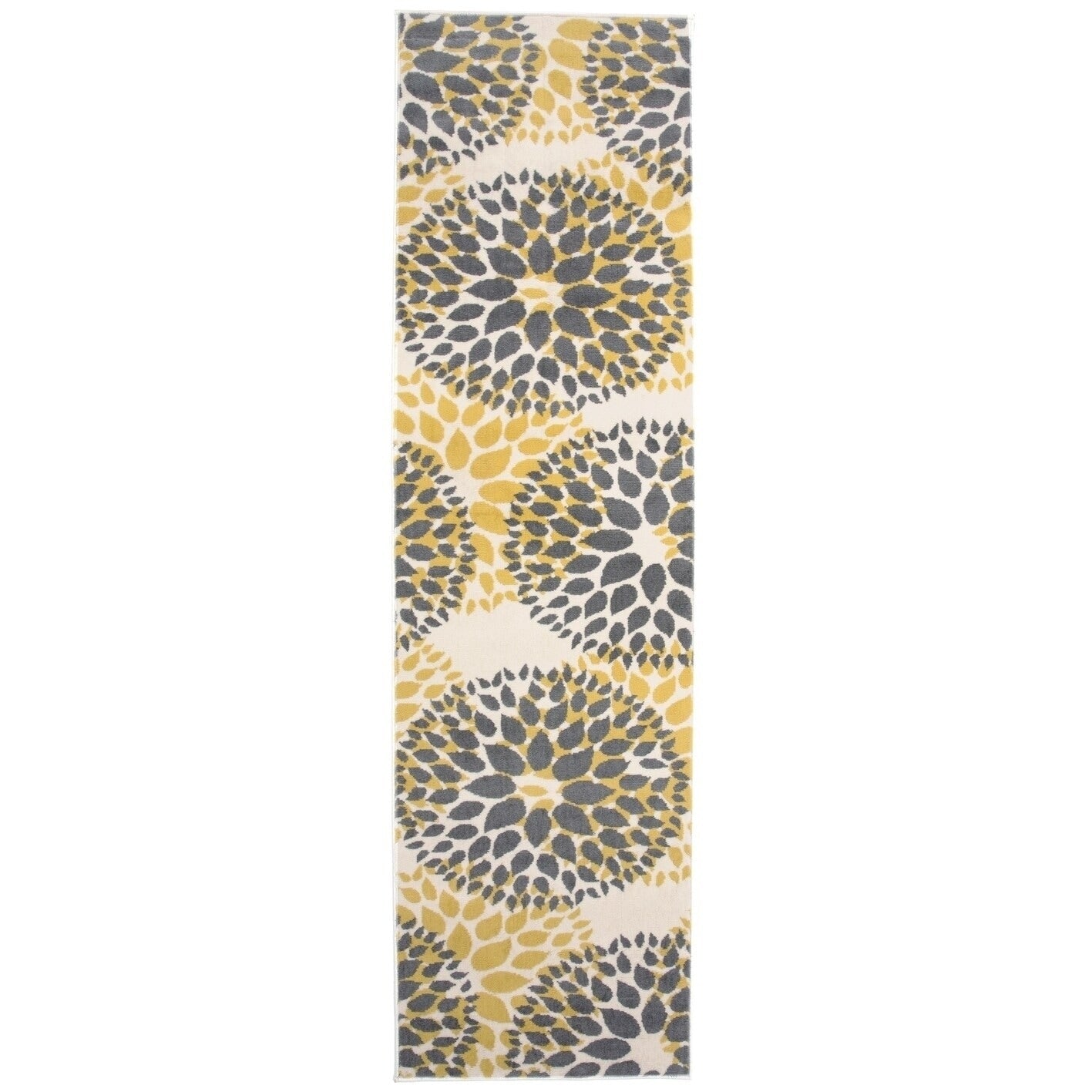 World Rug Gallery Moderner Teppich mit floralen Kreisen