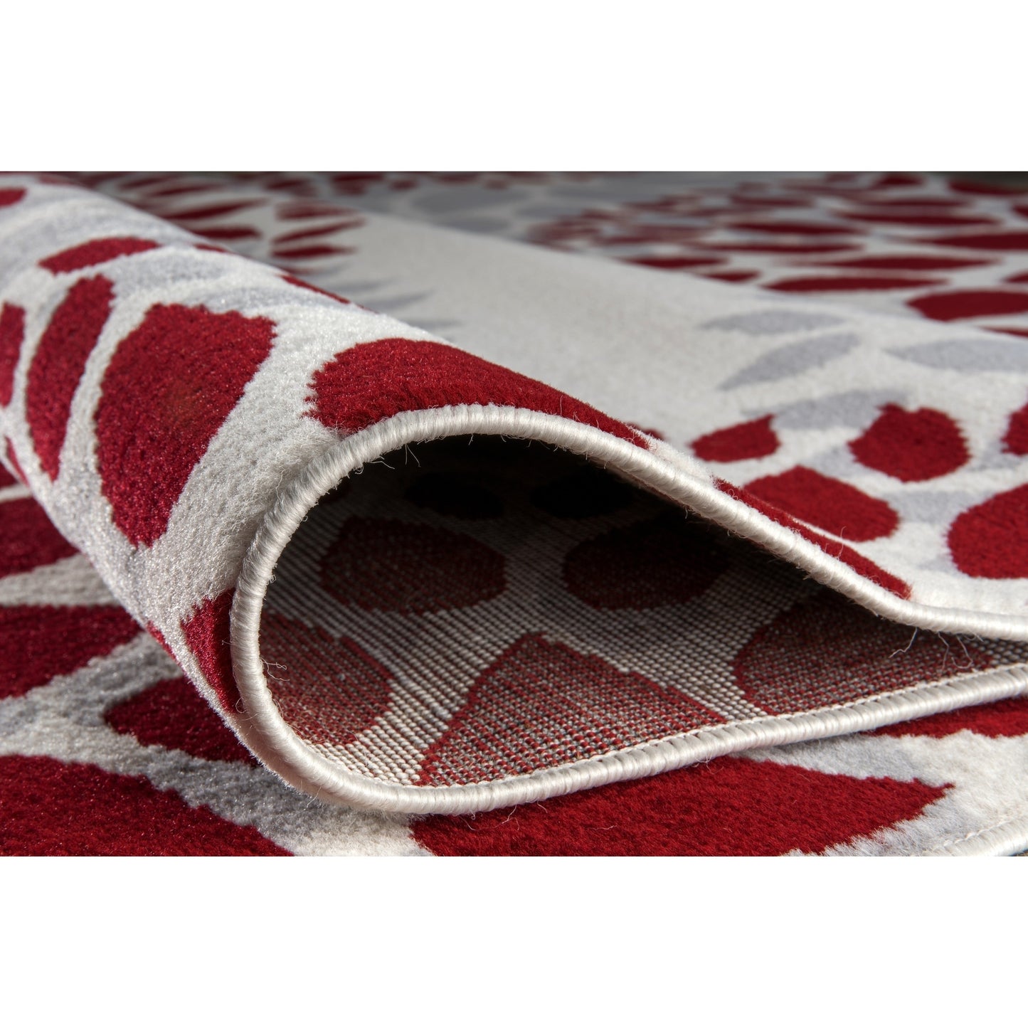 World Rug Gallery Moderner Teppich mit floralen Kreisen