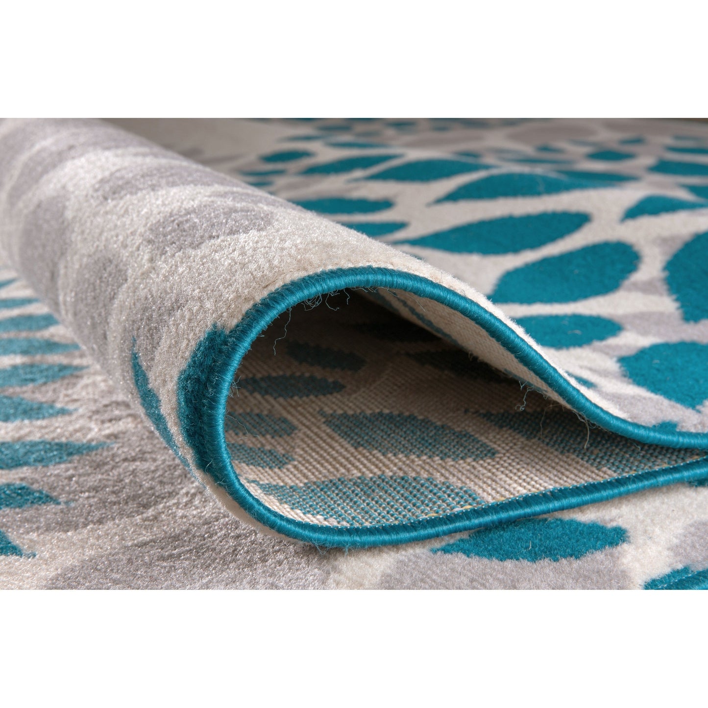 World Rug Gallery Moderner Teppich mit floralen Kreisen
