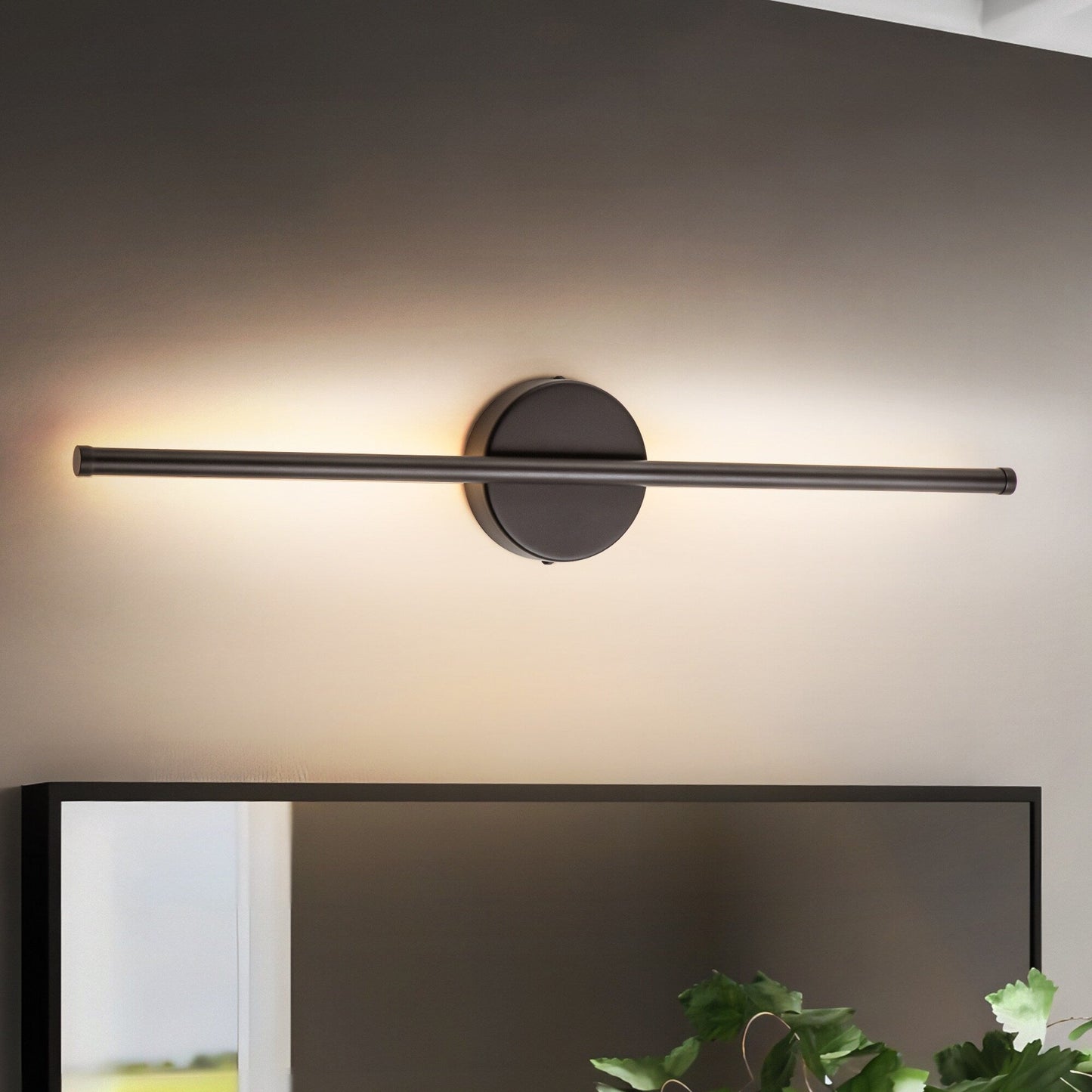 1-flammig 23,6 Zoll Moderne lineare dimmbare integrierte LED-Badezimmer-Wandleuchte