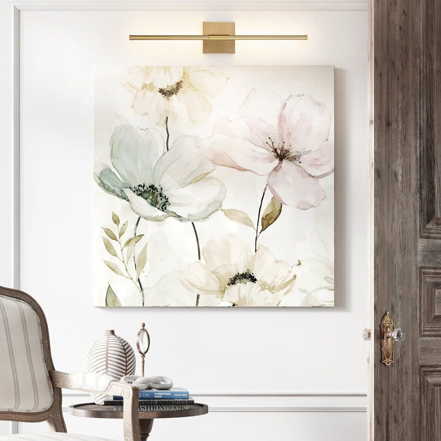 1-flammig 23,6 Zoll Moderne lineare dimmbare integrierte LED-Badezimmer-Wandleuchte