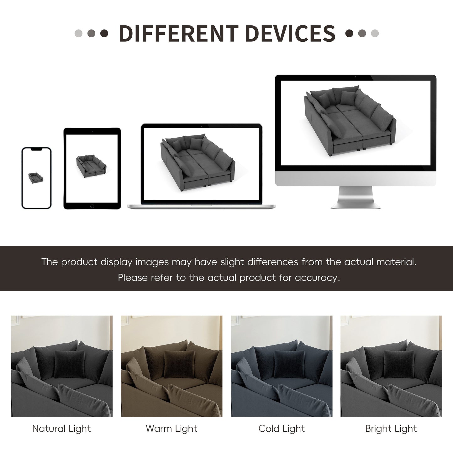 Modular Sectional Sofa Bed,Chenille Couch Set With Pillows,Free Combination,Convertible Sofa