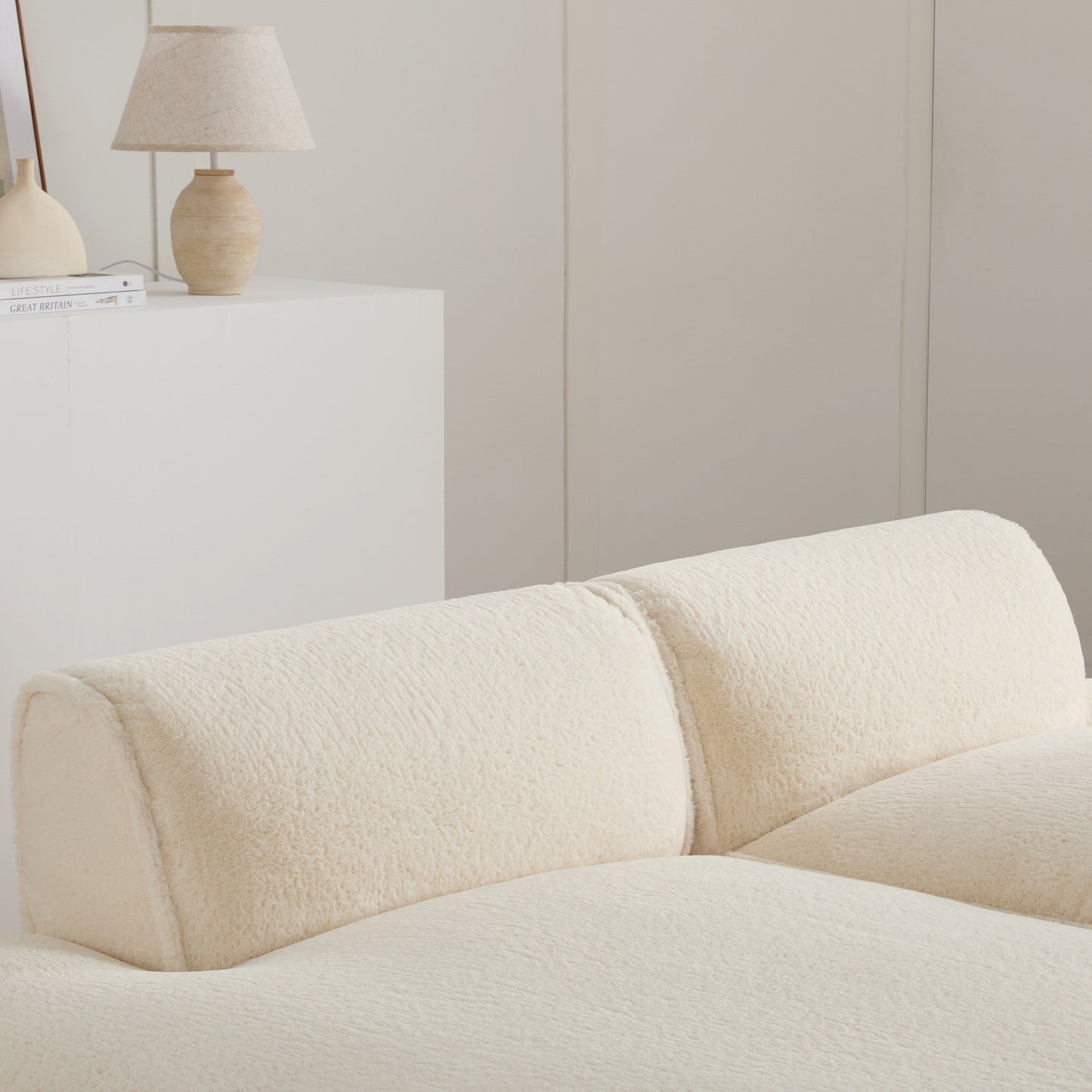 Modular Sectional Sofa,Fully Compressed,Spacious Foam-Filled Sofa Bed For Living Room,Elderly - Friendly Design