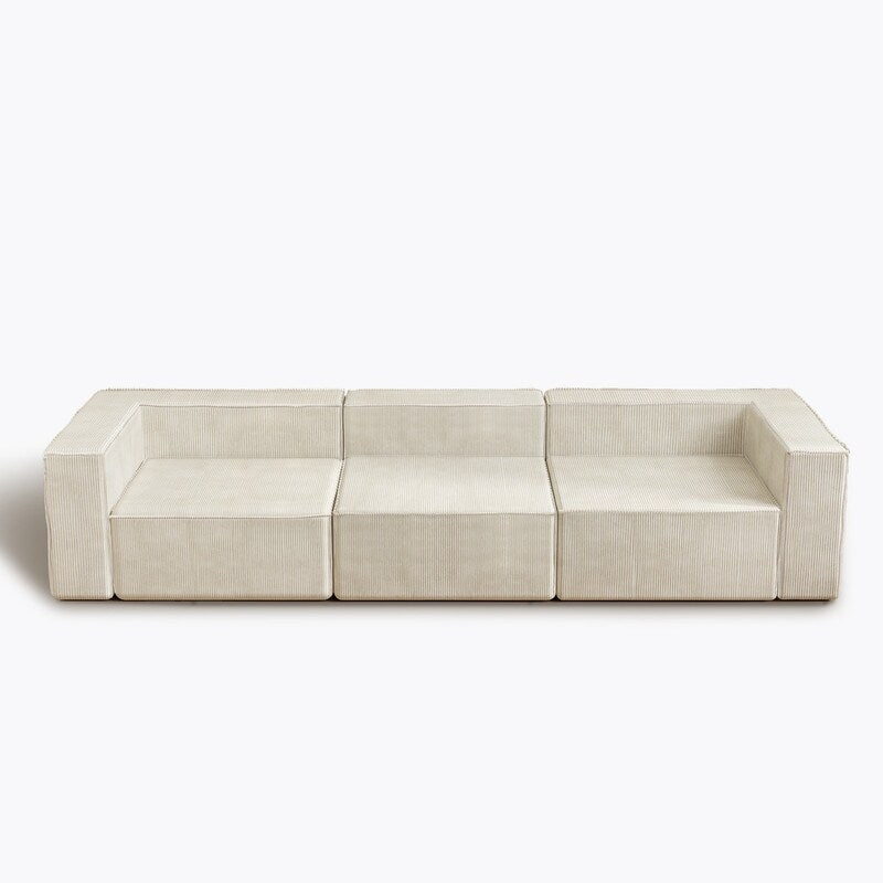 Module Corduroy Three Seater Compression Sofas