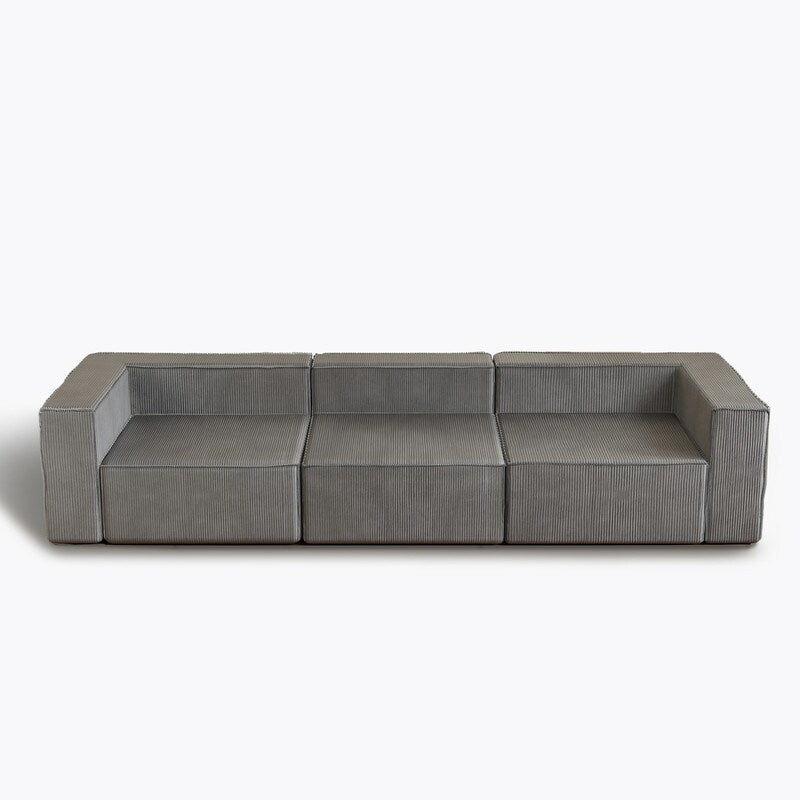 Module Corduroy Three Seater Compression Sofas