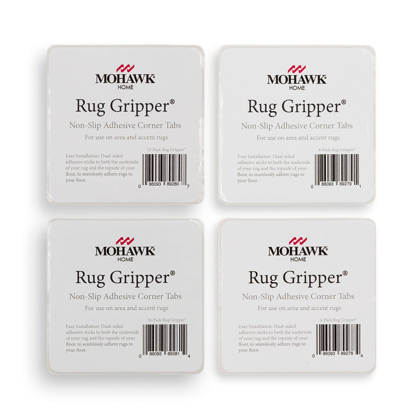 Mohawk Home Gripper Tab Pack für Flächenteppiche - Weiß