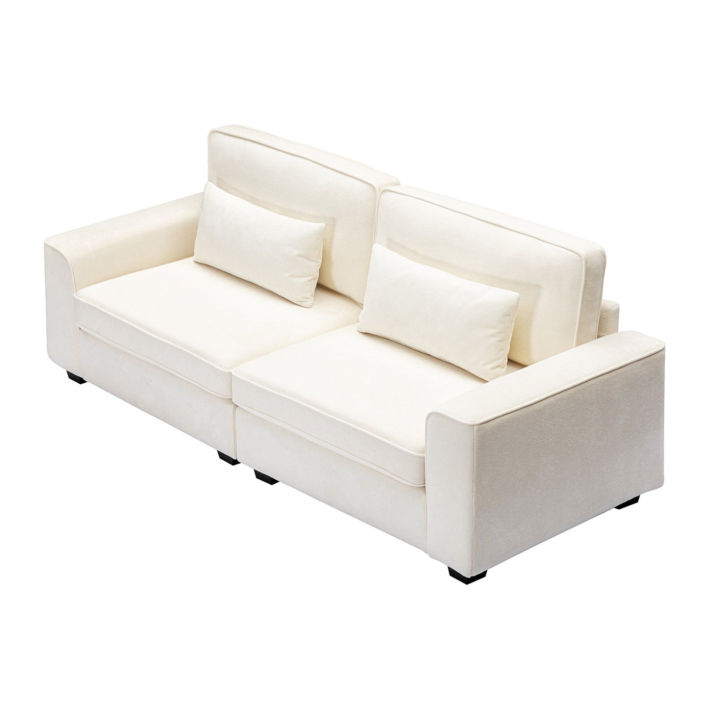 Montague Cozy Duo Upholstered 3-Seat Loveseat Sofa by Christopher Knight Home