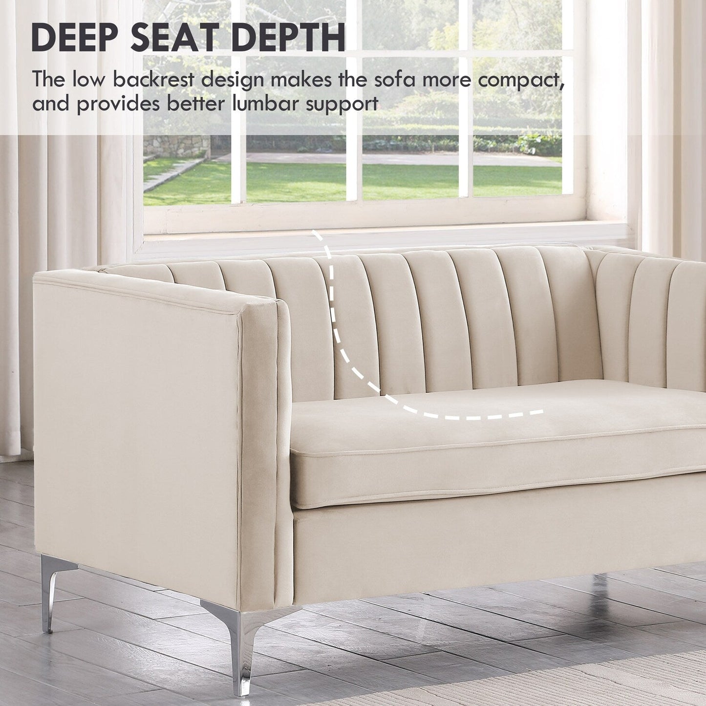 Morden Fort Upholstered Accent Living Room Sofa