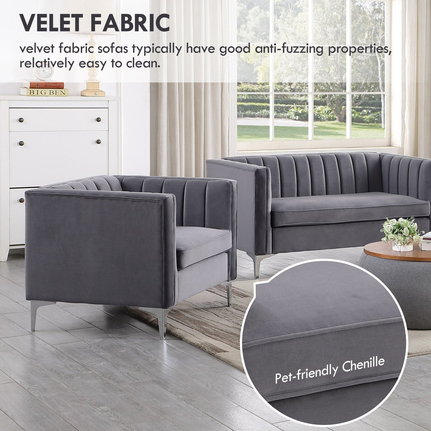 Morden Fort Upholstered Accent Living Room Sofa