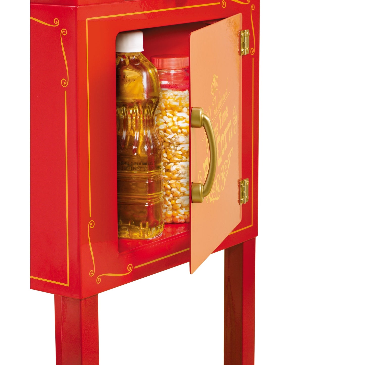 2,5-oz-Wasserkocher im Kinostil, 10-Tassen-Popcornwagen mit 48 Zoll